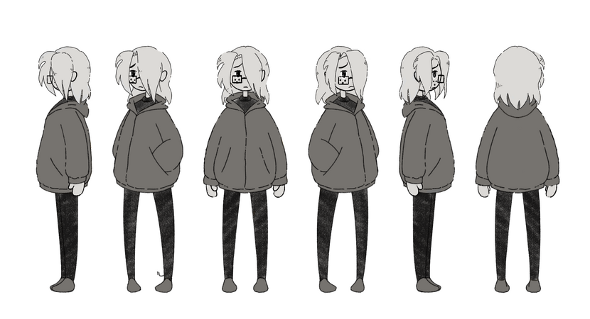 Character design of Rocío Main character of Semilla