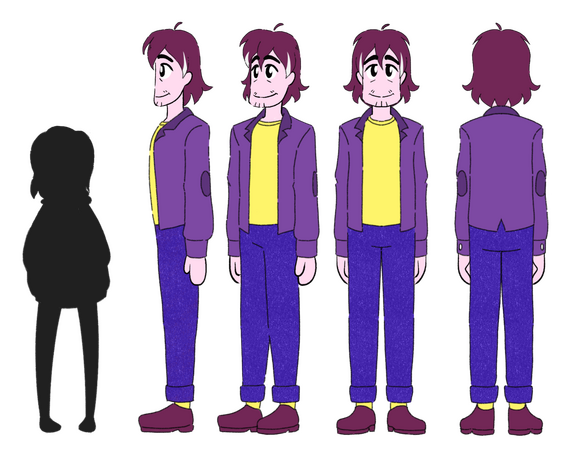 Character design of Eduardo The father of Rocío in Semilla