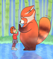 Turning Red Illustration Turning Red Illustration